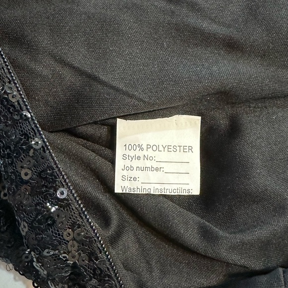 Prom/Formal Black Sequin Dress - Picture 13 of 14